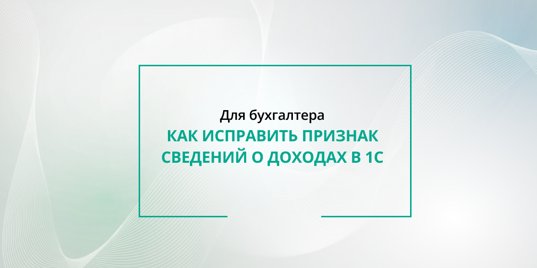 Статус «Принято с ошибкой» на портале МНС: как исправить признак сведений о доходах в 1С