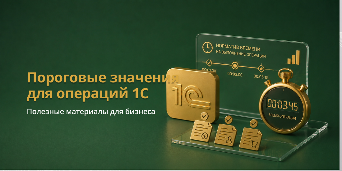 Пороговые значения производительности и 1с время операции